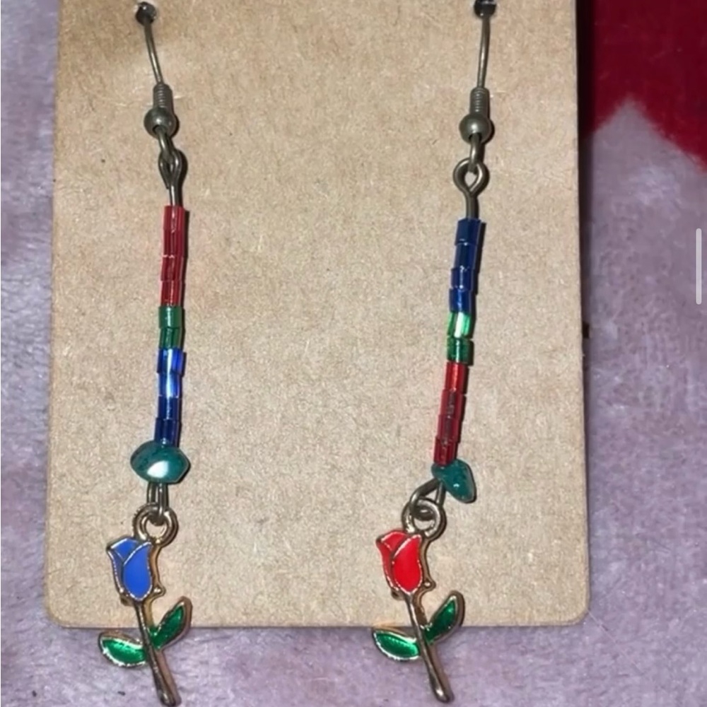 “Roses For You & I”- Handmade Earrings